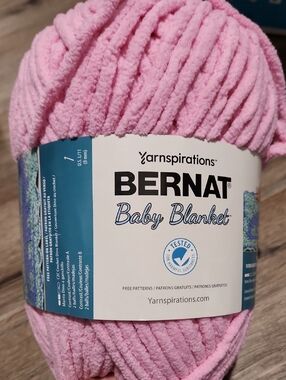 Bernat Baby Blanket Yarn - Cotton Candy Chenille